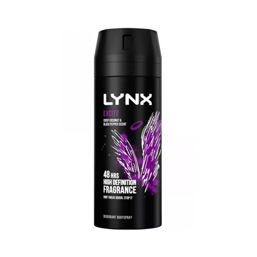 LYNX: DEODORANT BODY SPRAY EXCITE 150ML – afrodazzle